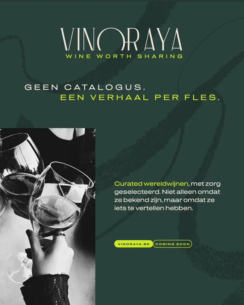 Vinoraya: geen catalogus, een verhaal per fles, met klinkende wijnglazen.