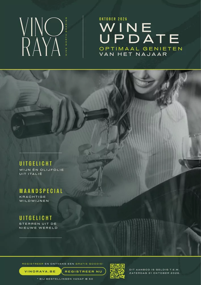 Cover van de Vinoraya Wine Update van oktober 2026